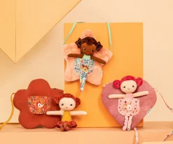 Niños Lilliputiens Muñeca Adele con Bolso de Flor