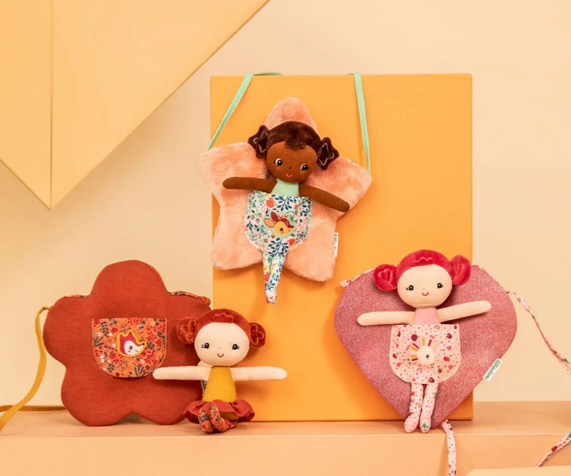 Niños Lilliputiens Muñeca Adele con Bolso de Flor