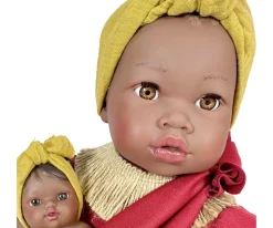 Nines d'Onil Muñeca Alika con Bebé Burgundy^Niños Muñecos
