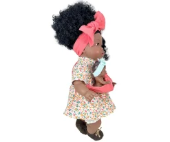 Nines d'Onil Muñeca Alika con Bebé Pelo Rizado Coral^Niños Muñecos