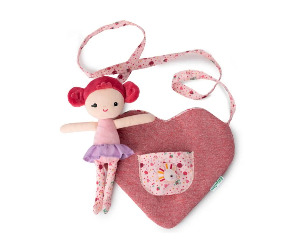 Niños Lilliputiens Muñeca Aline con Bolso de Corazón
