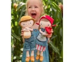 Niños Little Dutch Muñeca Blandita Rosa Granjera