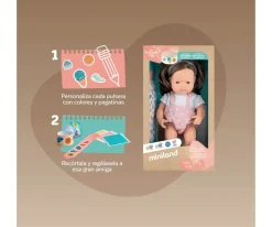 Niños Miniland Muñeca Caucásica Castaña My Friends & Me 38 cm