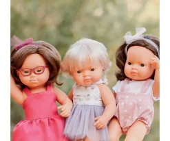 Niños Miniland Muñeca Caucásica Castaña My Friends & Me 38 cm