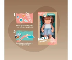 Niños Miniland Muñeca Caucásica Pelirroja My Friends & Me 38 cm