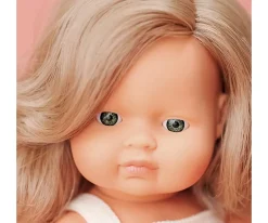 Niños Miniland Muñeca Caucásica Rubia Oscuro My Friends & Me 38 cm
