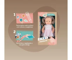 Niños Miniland Muñeca Caucásica Rubia Oscuro My Friends & Me 38 cm