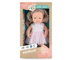 Niños Miniland Muñeca Caucásica Rubia Oscuro My Friends & Me 38 cm