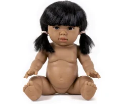 Niños Minikane Muñeca Gordis Latika con Pelele Léonore Crudo y Cangrejeras Beige