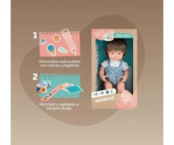 Niños Miniland Muñeco Caucásico Castaño My Friends & Me 38 cm