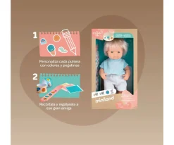 Niños Miniland Muñeco Caucásico Rubio My Friends & Me 38 cm