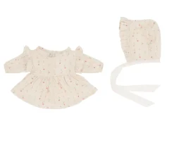 Monnëka Muñeco Helena con Vestido y Gorrito White Flowers^Niños Muñecos