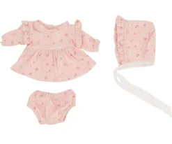 Monnëka Muñeco Helena con Vestido y Gorrito Pink Flowers^Niños Muñecos