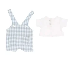 Monnëka Muñeco Mateo con Peto Vichy Azul^Niños Muñecos