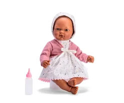 Así Muñeco Oli con Vestido Estrellas y Chaqueta Rosa^Niños Muñecos