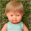 Niños Miniland Muñeco Pelo Rubio 38 cm