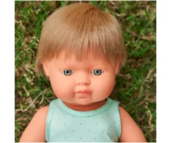 Niños Miniland Muñeco Pelo Rubio 38 cm