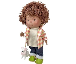 Nines d'Onil Muñeco Pippo Mulato con Mascota^Niños Muñecos