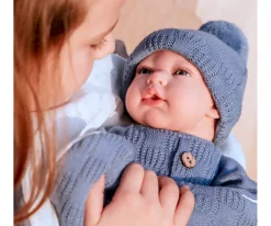 Niños Arias Muñeco Reborn Alberto Azul con Saco