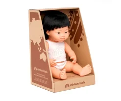 Niños Miniland Muñeco Síndrome Down Asiático 38 cm