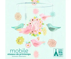 Djeco Móvil Cuna Pájaros de Primavera^Niños Juguetes Para Recién Nacidos