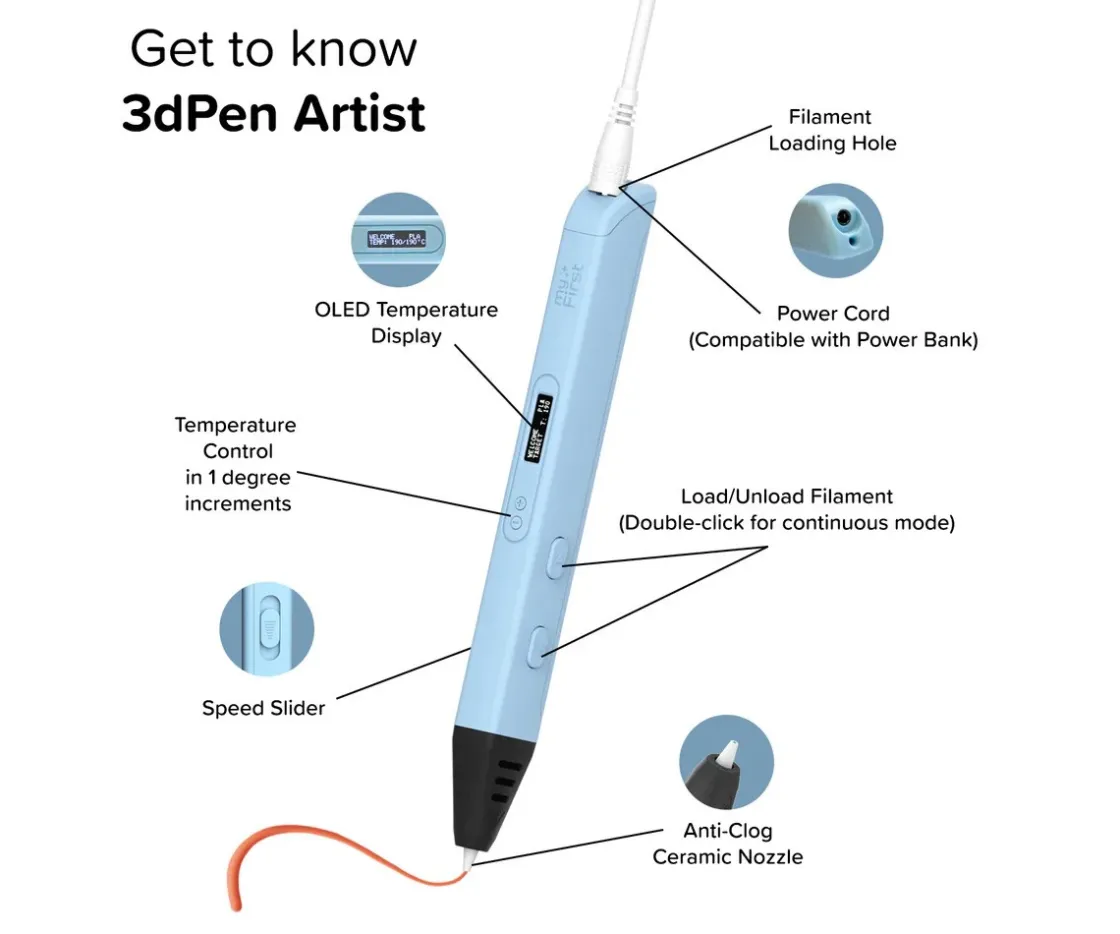 Niños myFirst My First 3D Pen Artist Blue