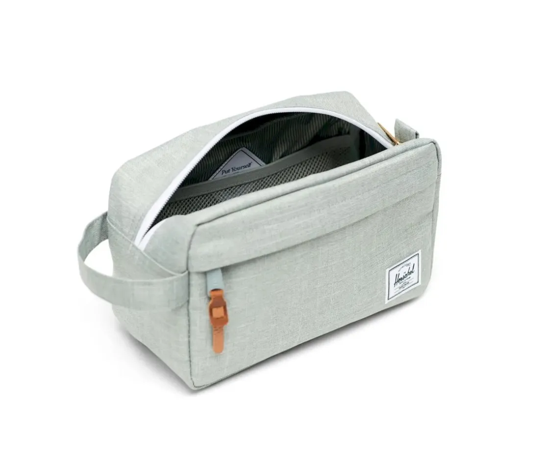 Herschel Neceser Chapter Travel Kit Iceberg Green Crosshatch^Niños Neceseres