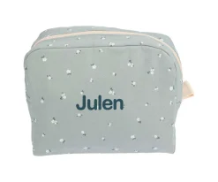 Cristina de Jos'h Neceser Grande Petite Fleur Vert Personalizable^Niños Neceseres