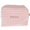 Niños Cristina de Jos'h Neceser Grande Vichy Rosa Personalizable