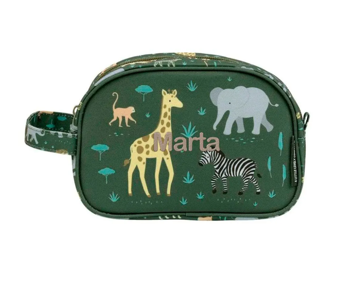 A Little Lovely Company Neceser Infantil Savanne Personalizable^Niños Neceseres