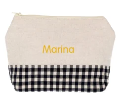 Niños Cristina de Jos'h Neceser Infantil Vichy Negro Personalizable