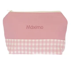 Cristina de Jos'h Neceser Infantil Vichy Rosa Personalizable^Niños Neceseres Bebé Personalizados