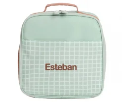 Monnëka Nevera Rígida Stripes Sage Personalizable