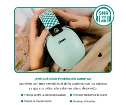 Niños Alecto Orejeras para Bebés y Niños Green