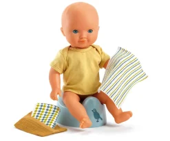 Niños Djeco Orinal y Toallitas Pomea para Muñecos