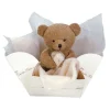 Niños Doudou et Compagnie Osito Natural Personalizable en Cajita Floral