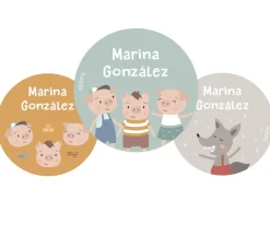 Tutete Pack 3 Chapas Personalizadas The Three Little Pigs^ Colecciones Vuelta Al Cole