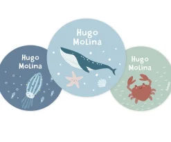 Tutete Pack 3 chapas Personalizadas Ocean