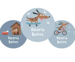 Tutete Pack 3 chapas Personalizadas Skater Dog