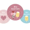 Tutete Pack 3 chapas Personalizadas Sugary^ Colecciones Vuelta Al Cole