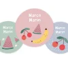 Tutete Pack 3 chapas Personalizadas Fruits