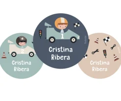 Tutete Pack 3 chapas Personalizadas Speed Racers