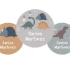 Tutete Pack 3 chapas Personalizadas Dinos World