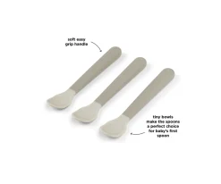 Done by Deer Pack 3 Cucharas para Bebé Fácil Agarre Foodie Sand^ Cubiertos Infantiles