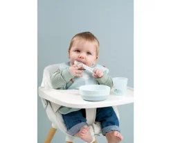 Done by Deer Pack 3 Cucharas para Bebé Fácil Agarre Foodie Blue^ Cubiertos Infantiles