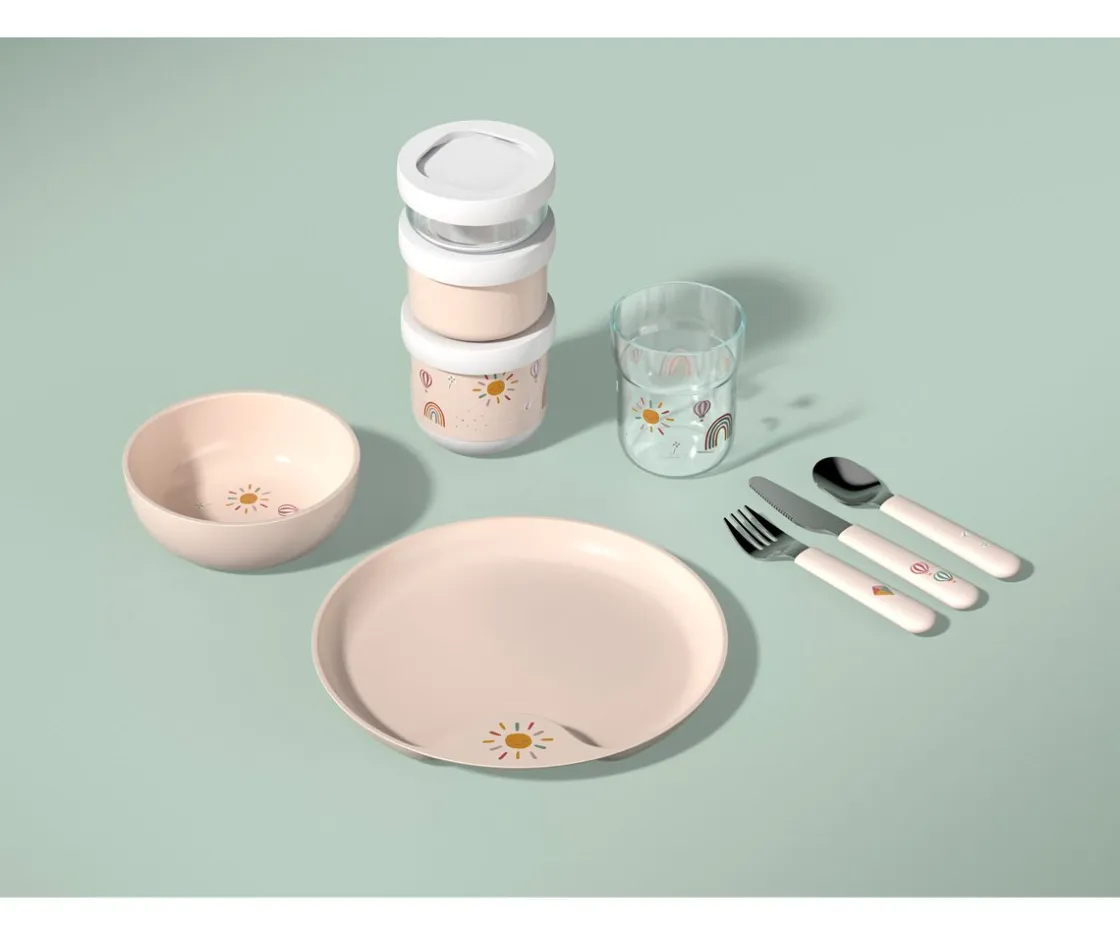 Mepal Pack 3 Dispensadores de Comida Apilable Mio Little Farm