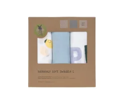 Lassig Pack 3 Muselinas Happy Fruits Lemon 80 cm^ Muselinas Bebé