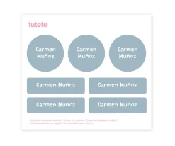 Lassig Pack Almuerzo Chinchilla + 7 Pegatinas Deep Blue Regalo Personalizables