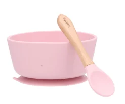 Tutete Pack Baby Meal Babero Silicona Magical Unicorn + Bol Silicona y Cuchara Pink^ Vajilla Infantil