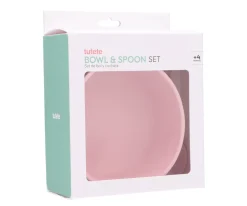 Tutete Pack Baby Meal Babero Silicona Magical Unicorn + Bol Silicona y Cuchara Pink^ Vajilla Infantil